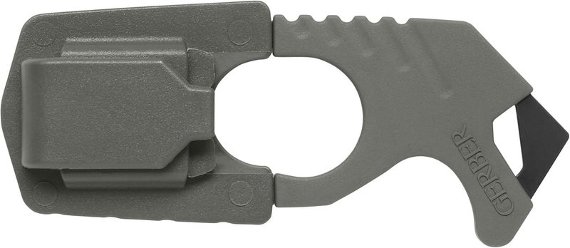 Gerber أداة قطع حزام الأمان مع ثقب حبل ومكسر زجاج، أخضر، 5 × 2.5 × 1 بوصة بحجم الجيب - Image 1